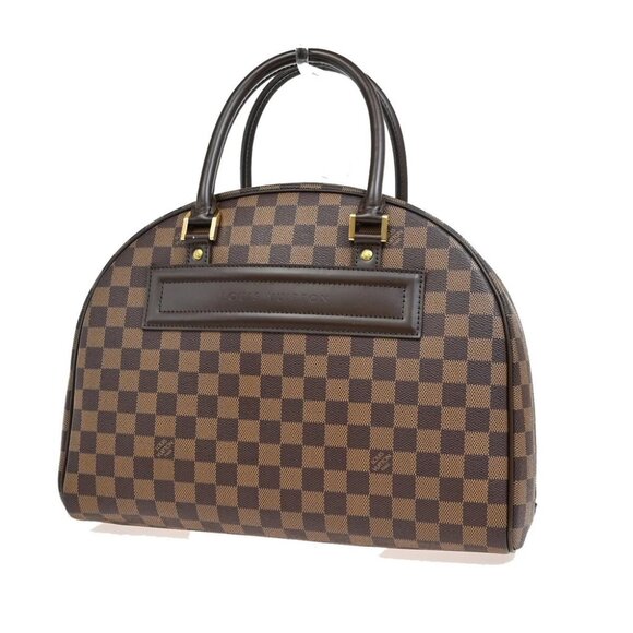 Louis Vuitton Handbags - LOUIS VUITTON Nolita Hand Bag Damier Ebene Leather Brown France